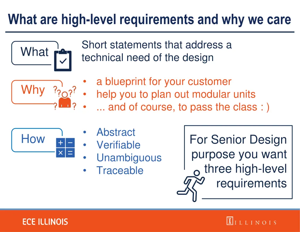 what are high level requirements and why we care