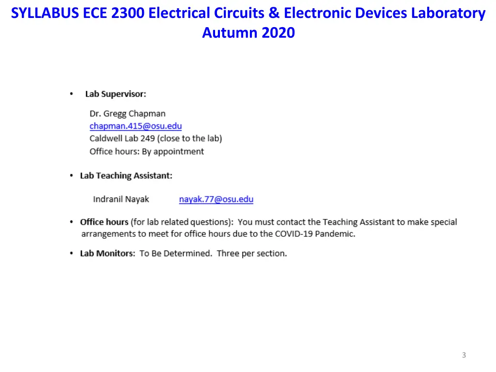 syllabus ece 2300 electrical circuits electronic 1