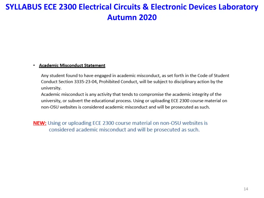 syllabus ece 2300 electrical circuits electronic 10