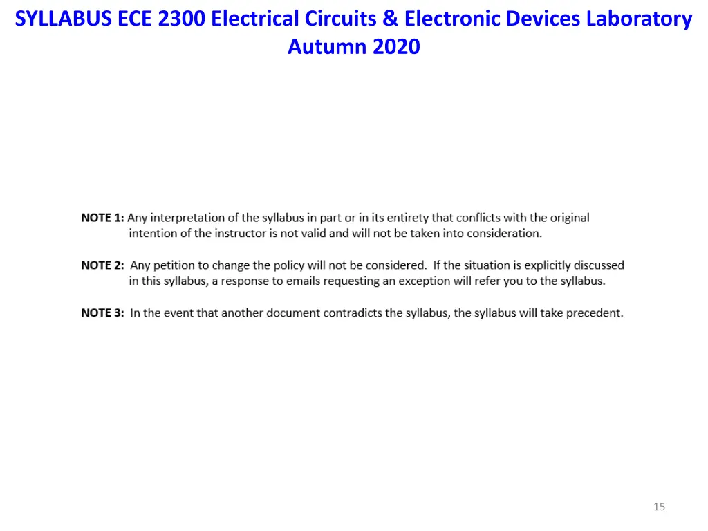 syllabus ece 2300 electrical circuits electronic 11