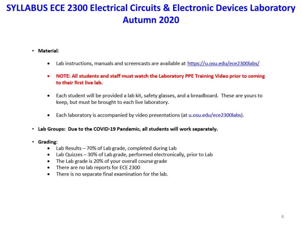 syllabus ece 2300 electrical circuits electronic 2