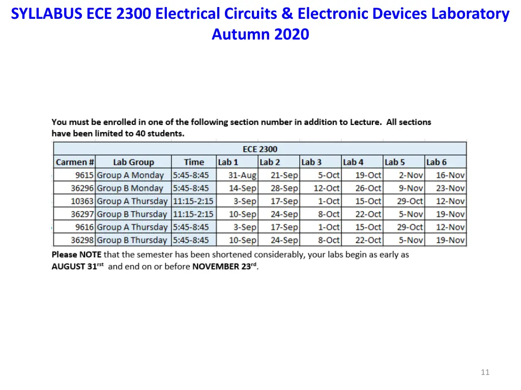 syllabus ece 2300 electrical circuits electronic 7