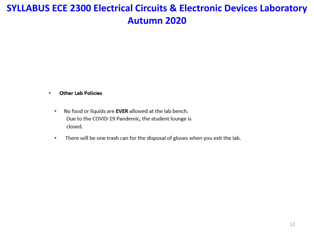 syllabus ece 2300 electrical circuits electronic 8