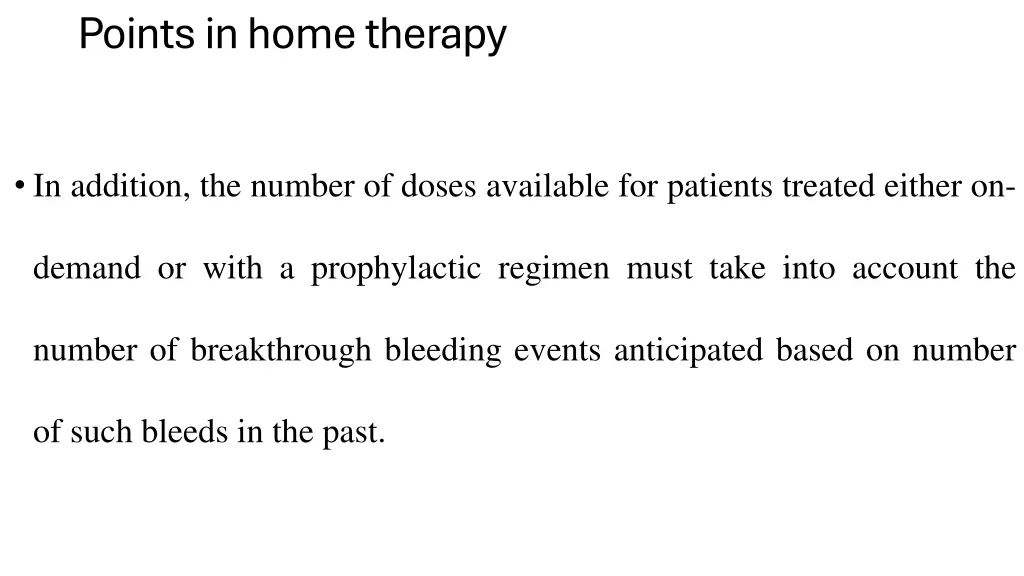 points in home therapy