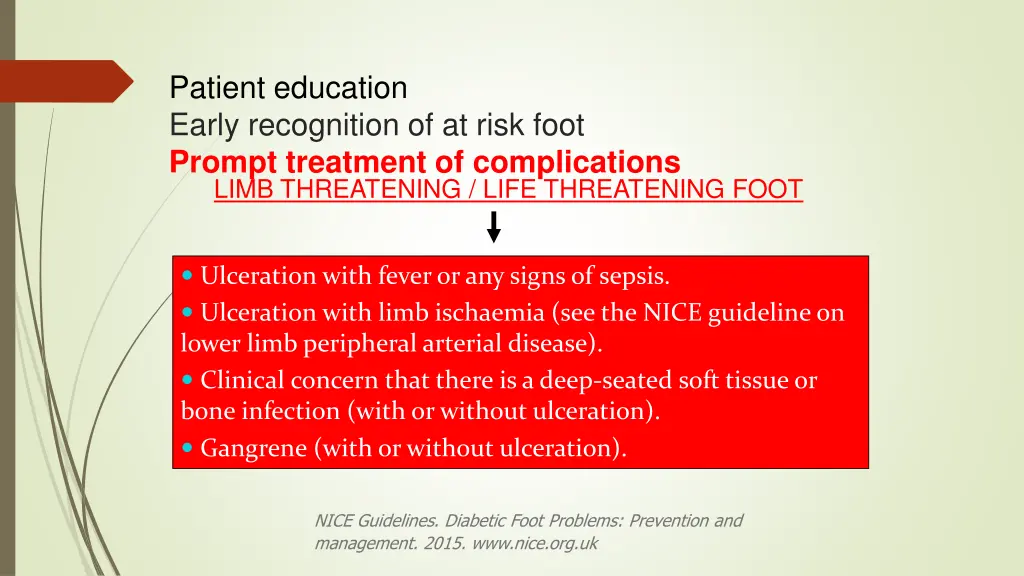 patient education early recognition of at risk 2