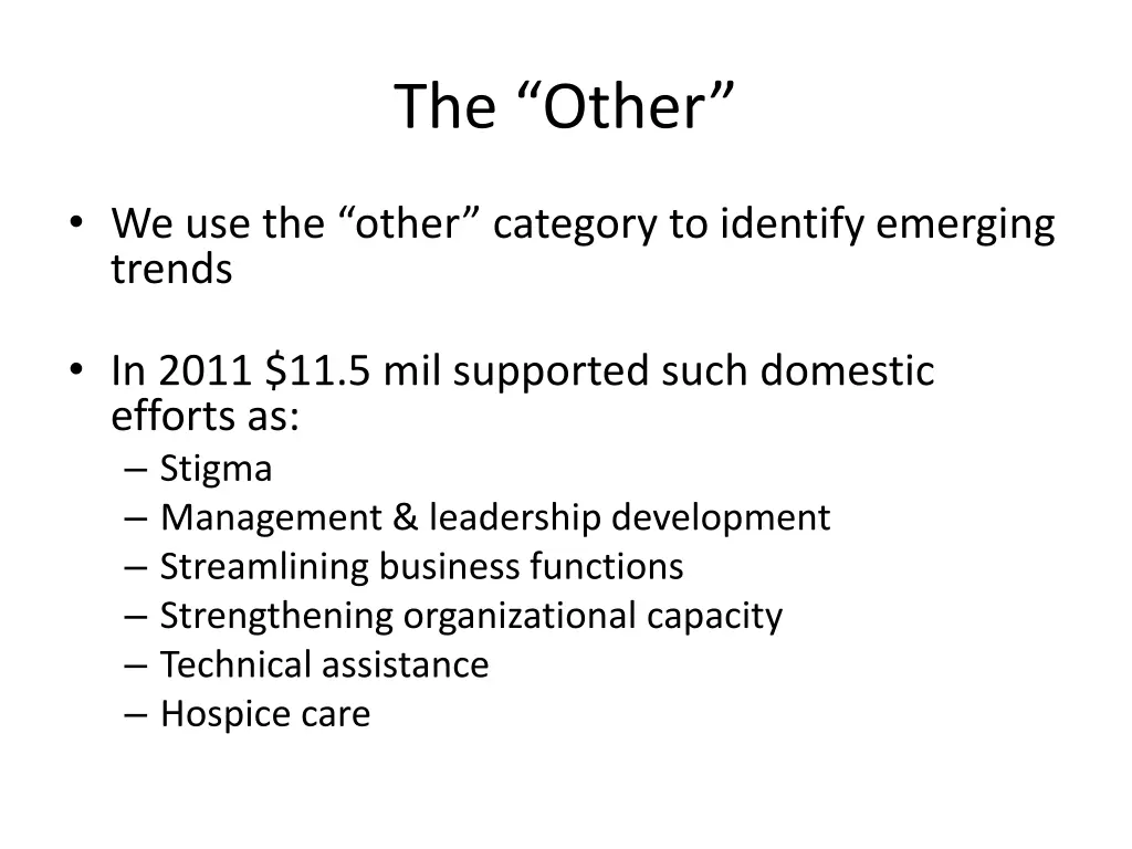 the other