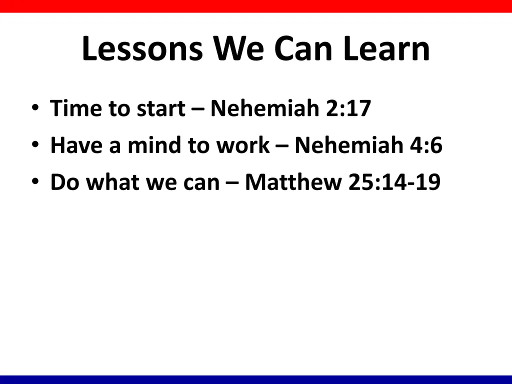 lessons we can learn 2