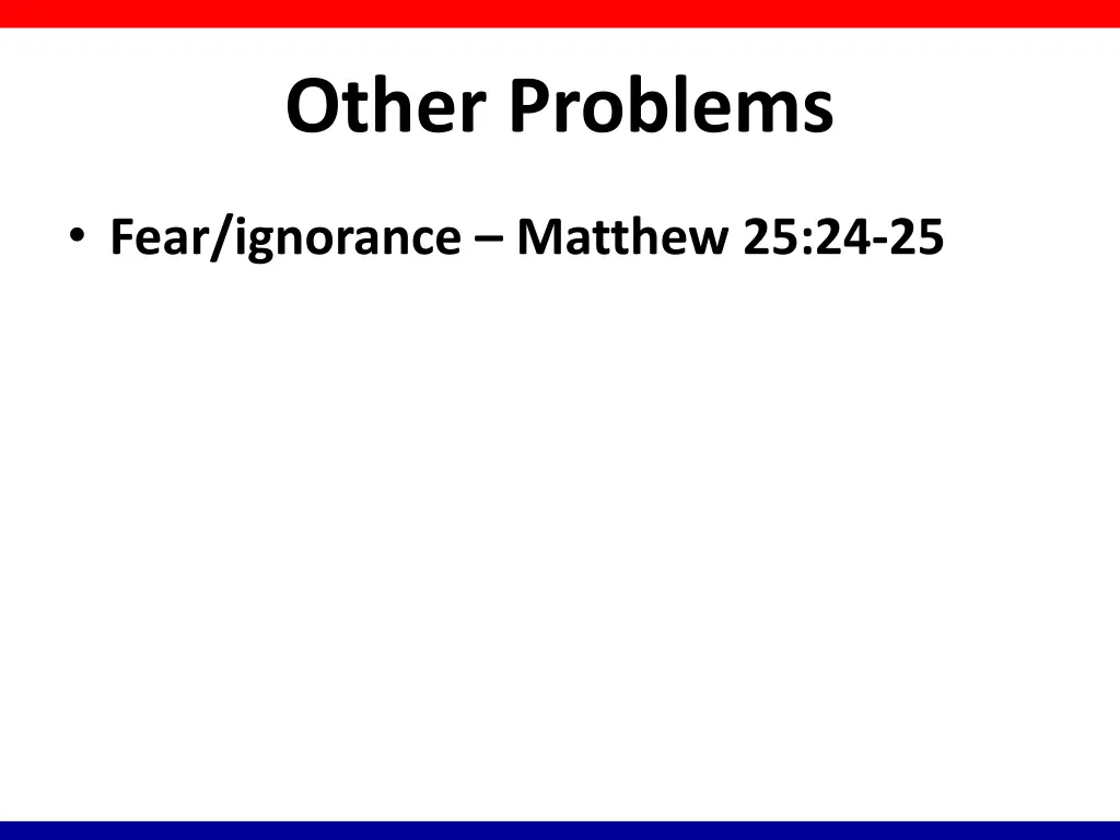 other problems