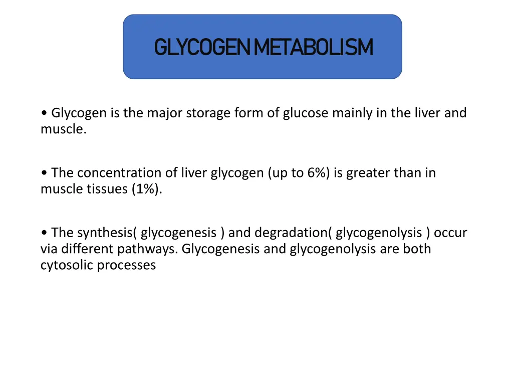 glycogen metabolism