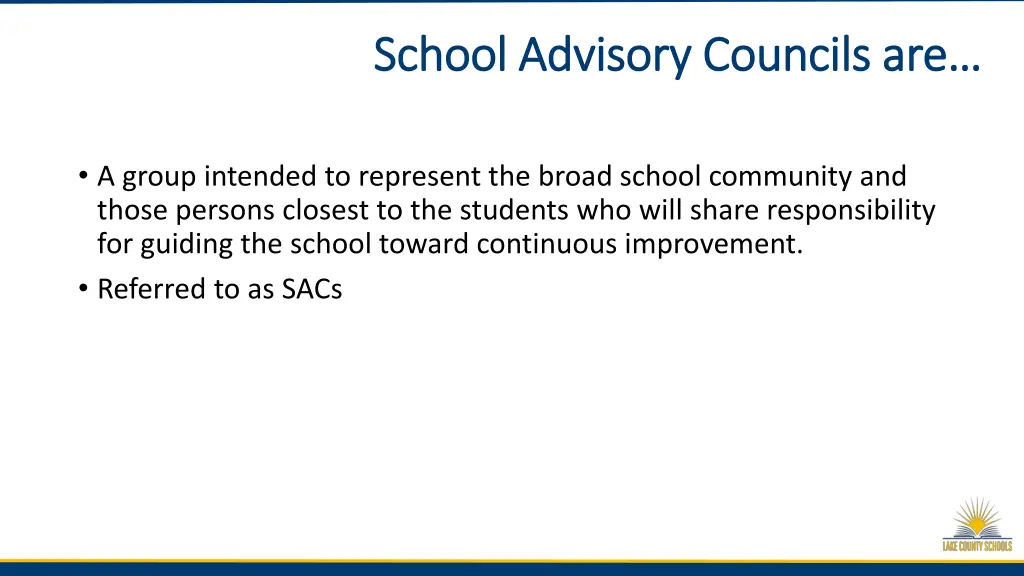 school advisory school advisory councils are