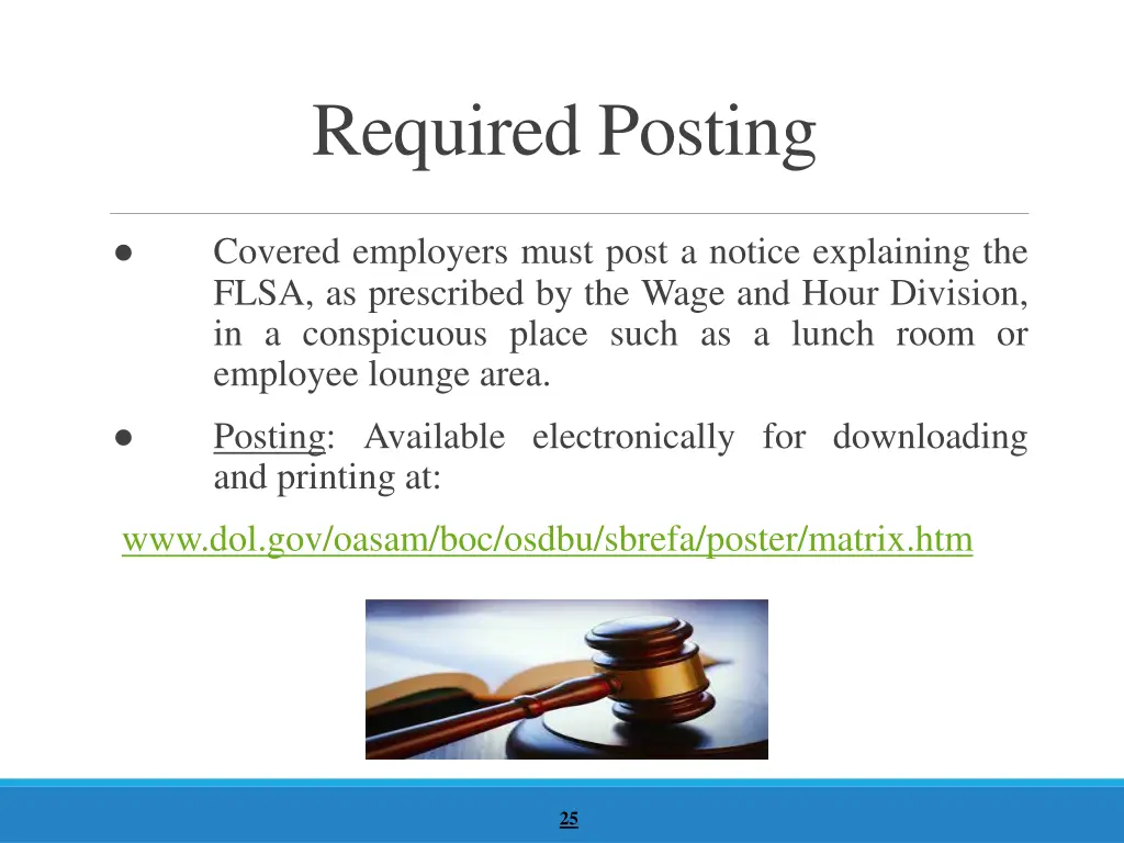 required posting