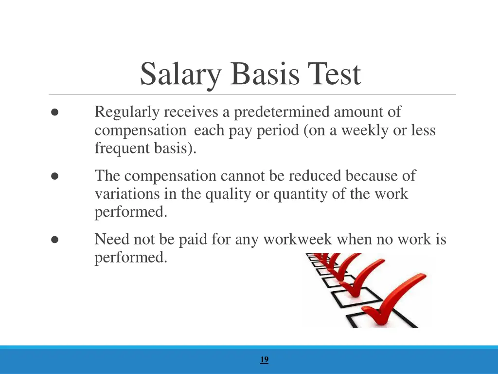 salary basis test