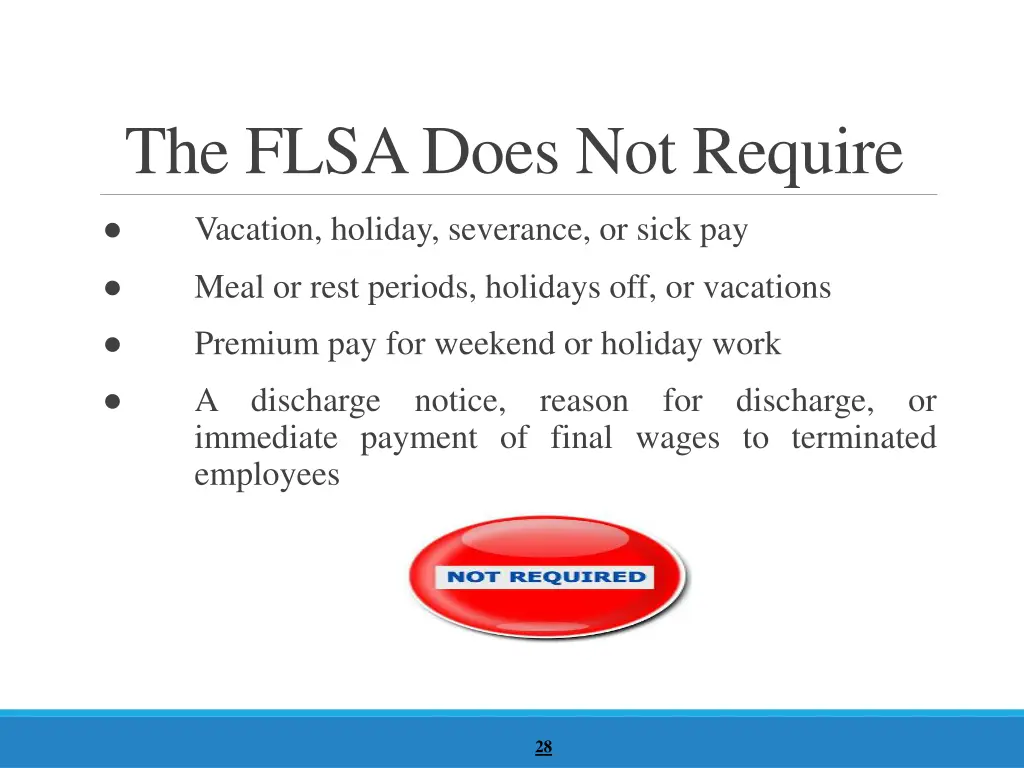 the flsa does not require