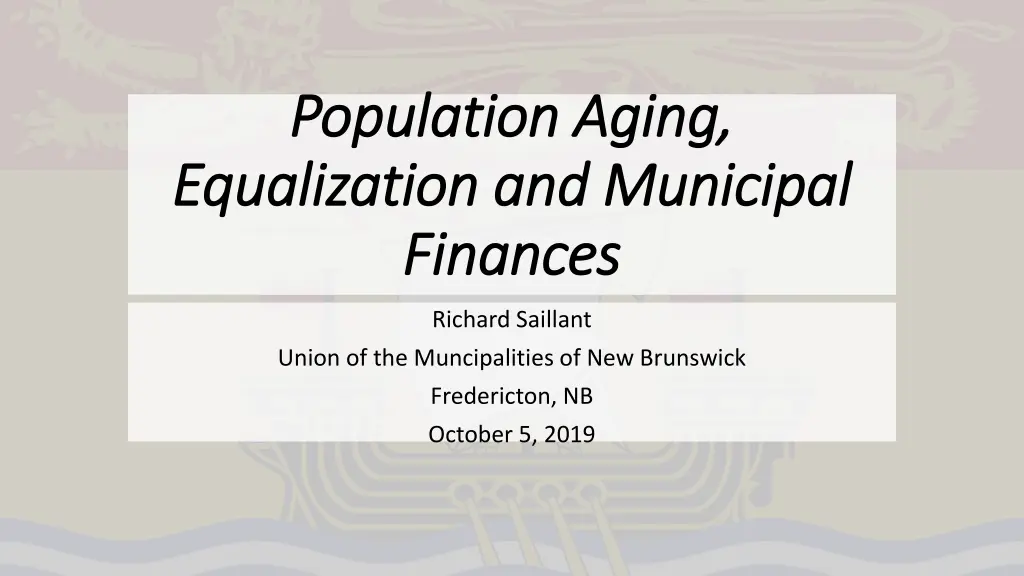 population aging population aging equalization