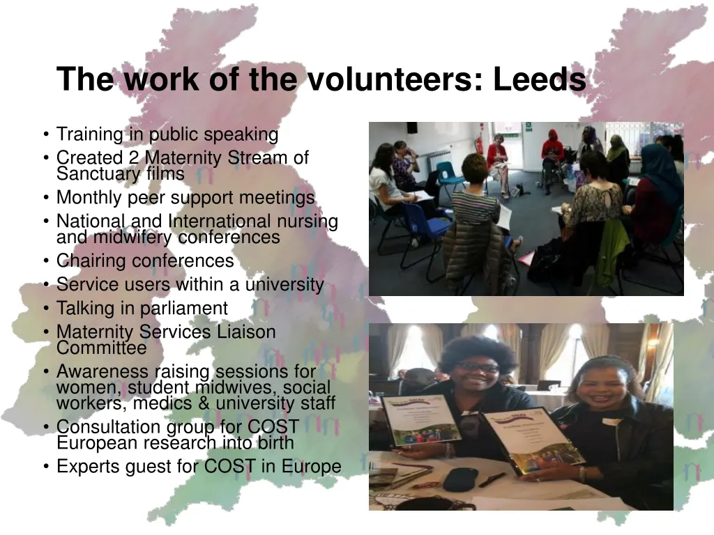 the work of the volunteers leeds