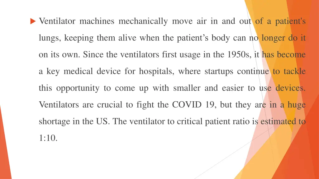 ventilator machines mechanically move