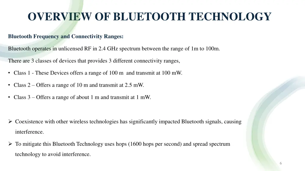 overview of bluetooth technology