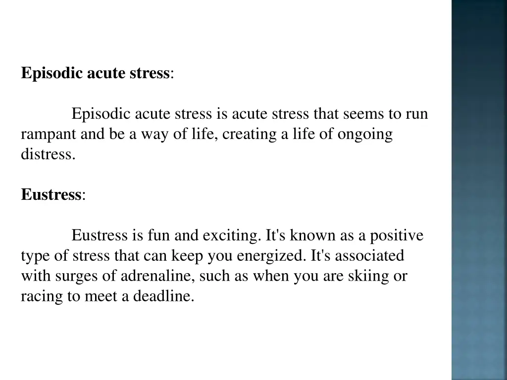 episodic acute stress