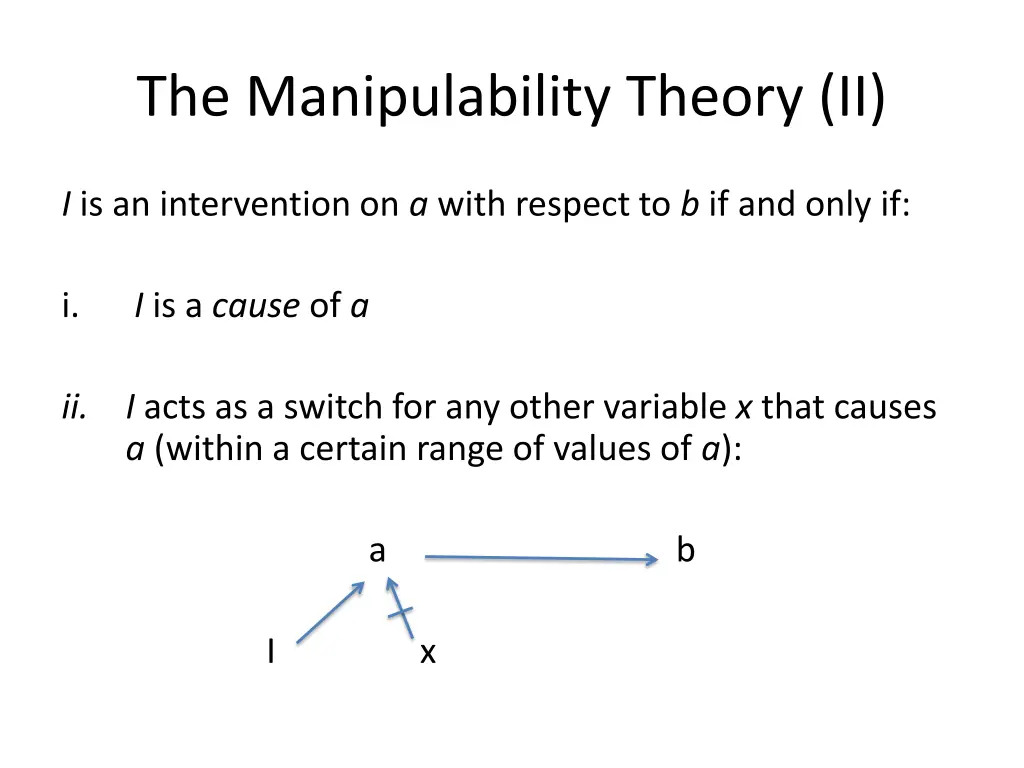 the manipulability theory ii