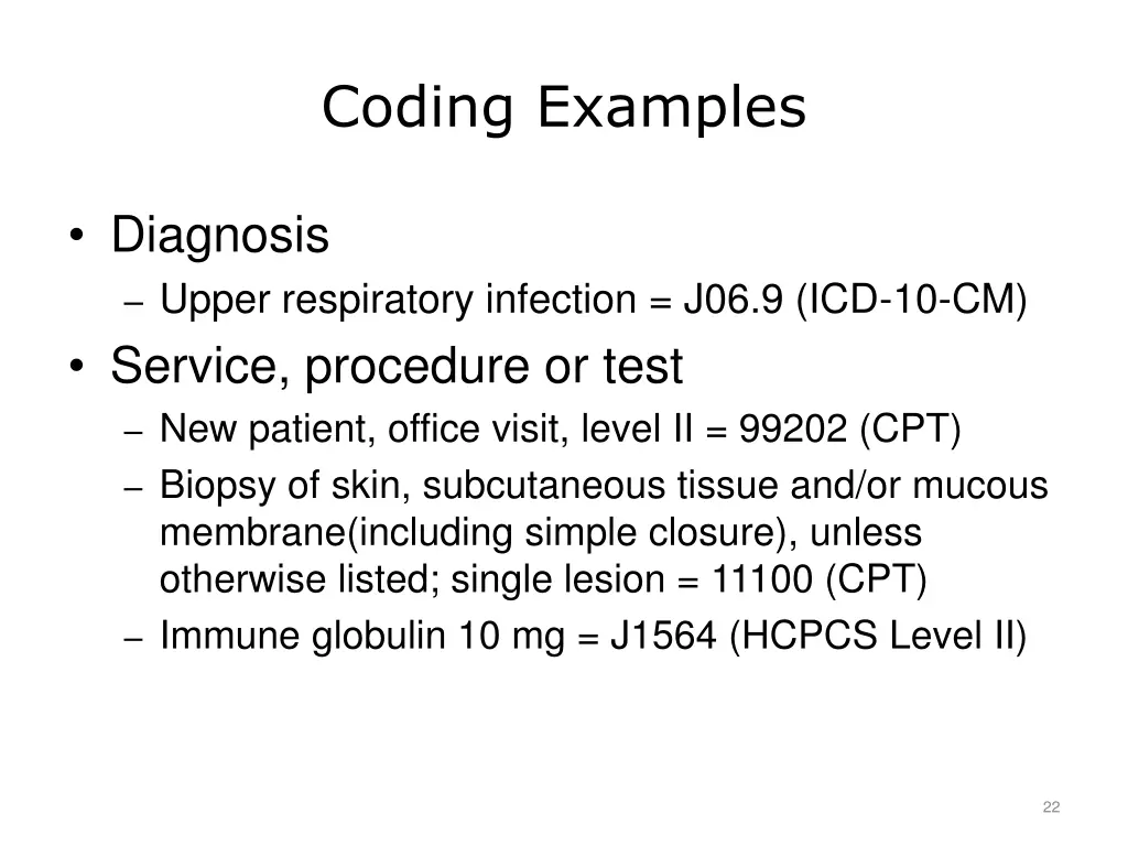 coding examples