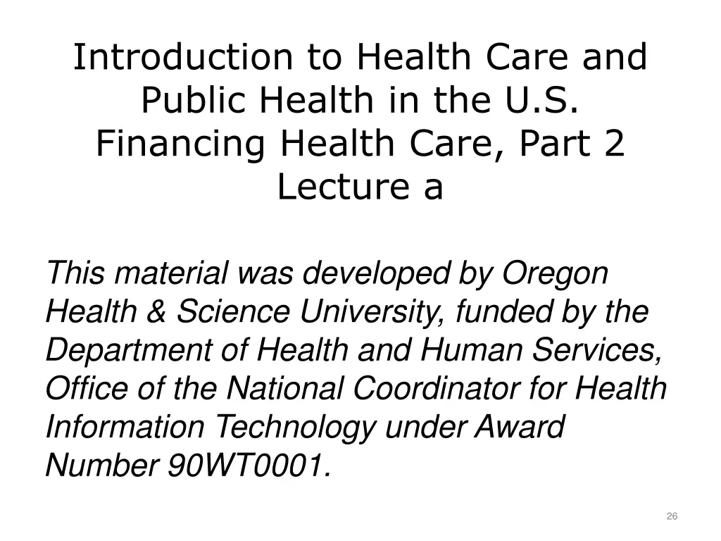 introduction to health care and public health 1