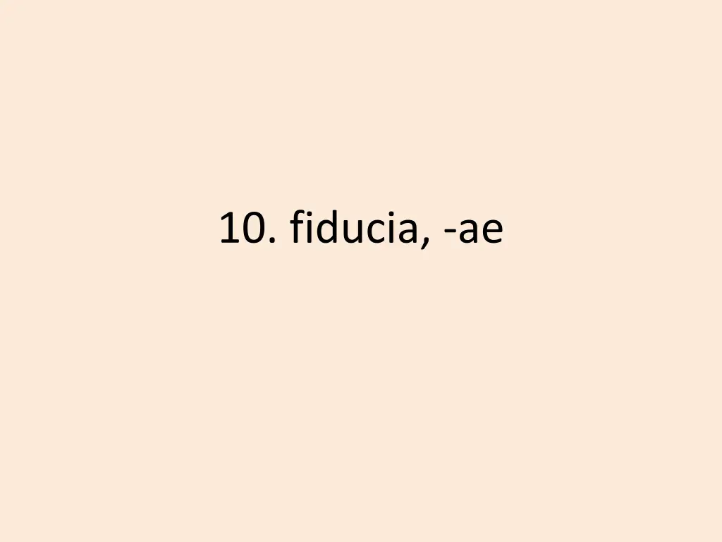 10 fiducia ae