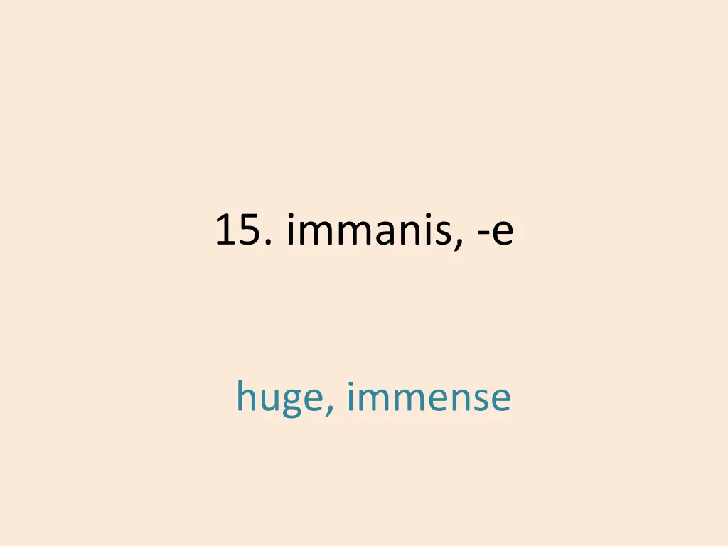 15 immanis e 1