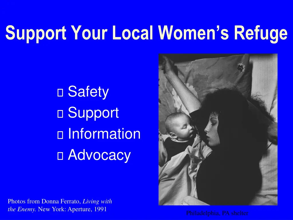support your local women s refuge