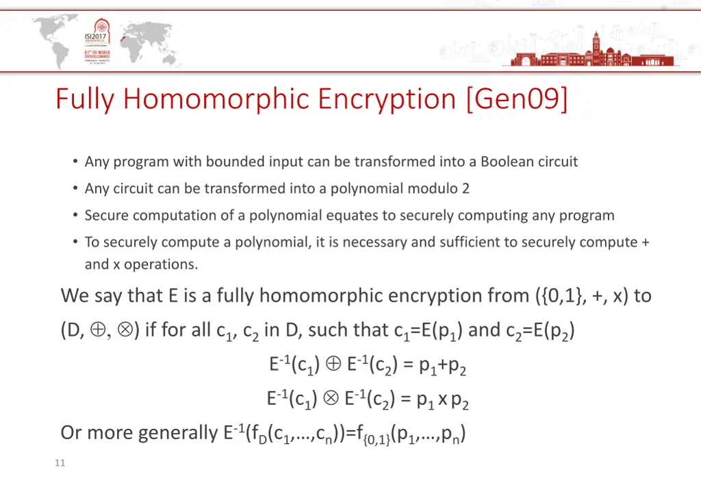 fully homomorphic encryption gen09
