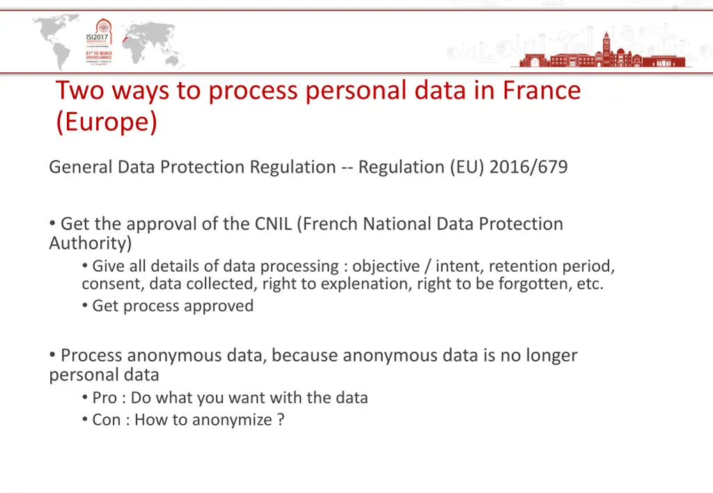 two ways to process personal data in france europe