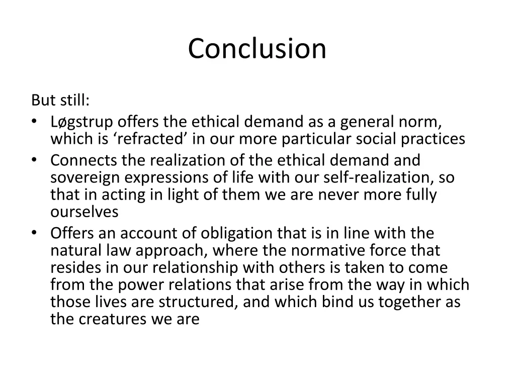 conclusion 1