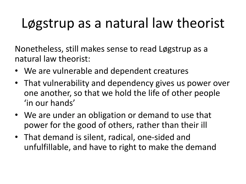 l gstrup as a natural law theorist 4