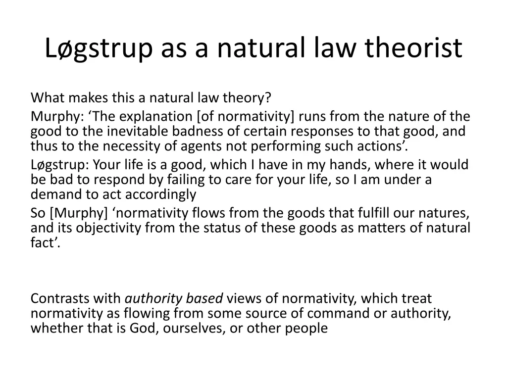 l gstrup as a natural law theorist 5