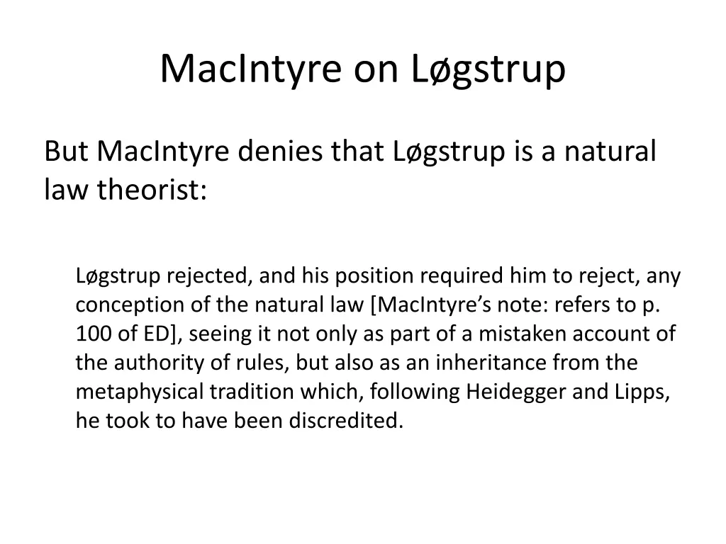 macintyre on l gstrup