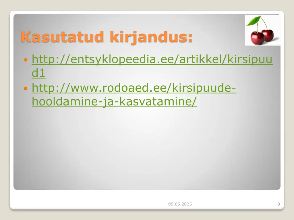 kasutatud kirjandus