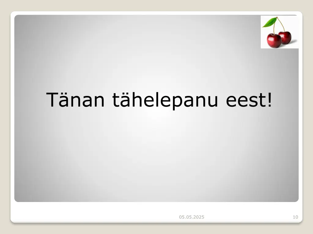 t nan t helepanu eest