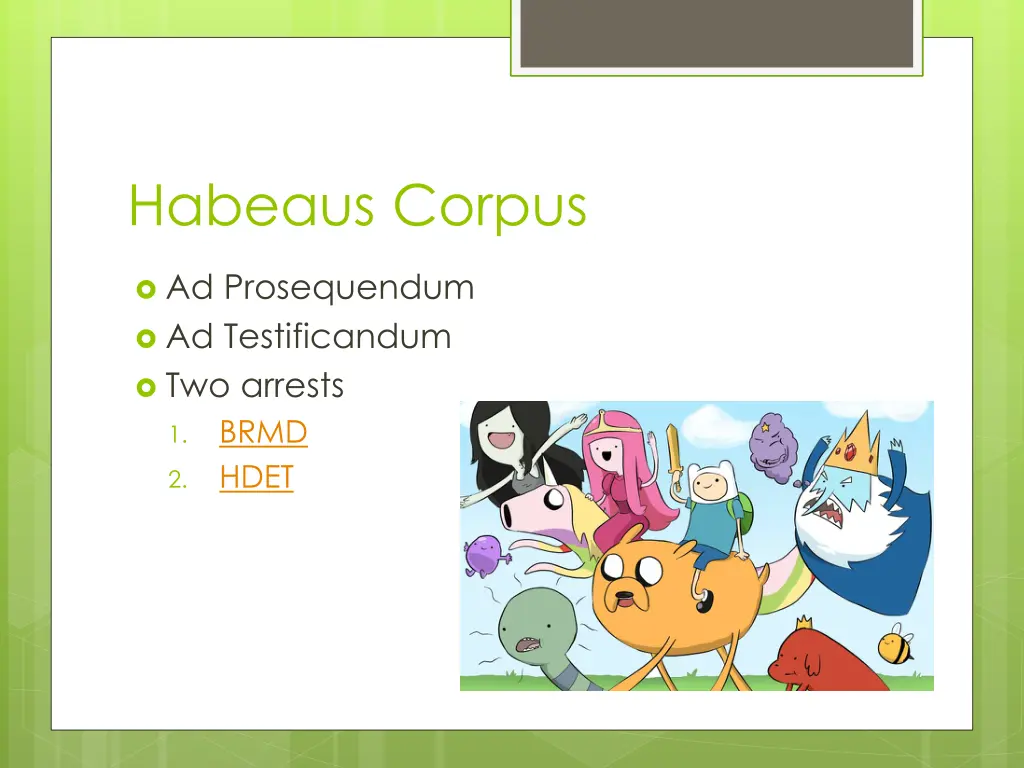 habeaus corpus