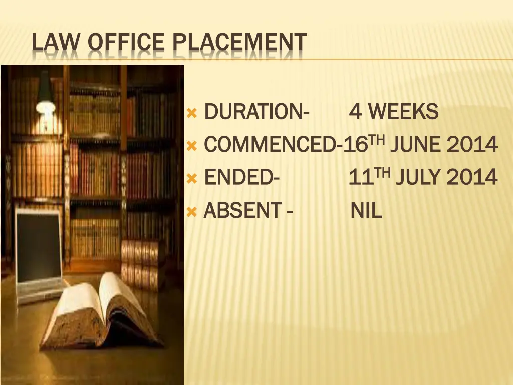 law office placement