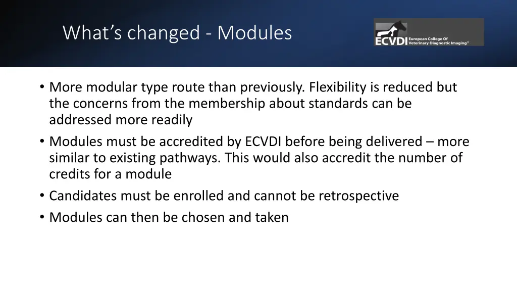 what s changed modules