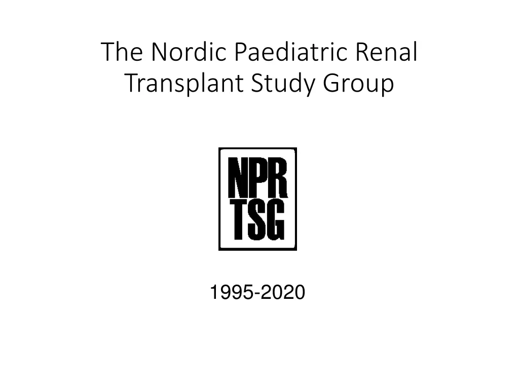 the nordic paediatric renal transplant study group