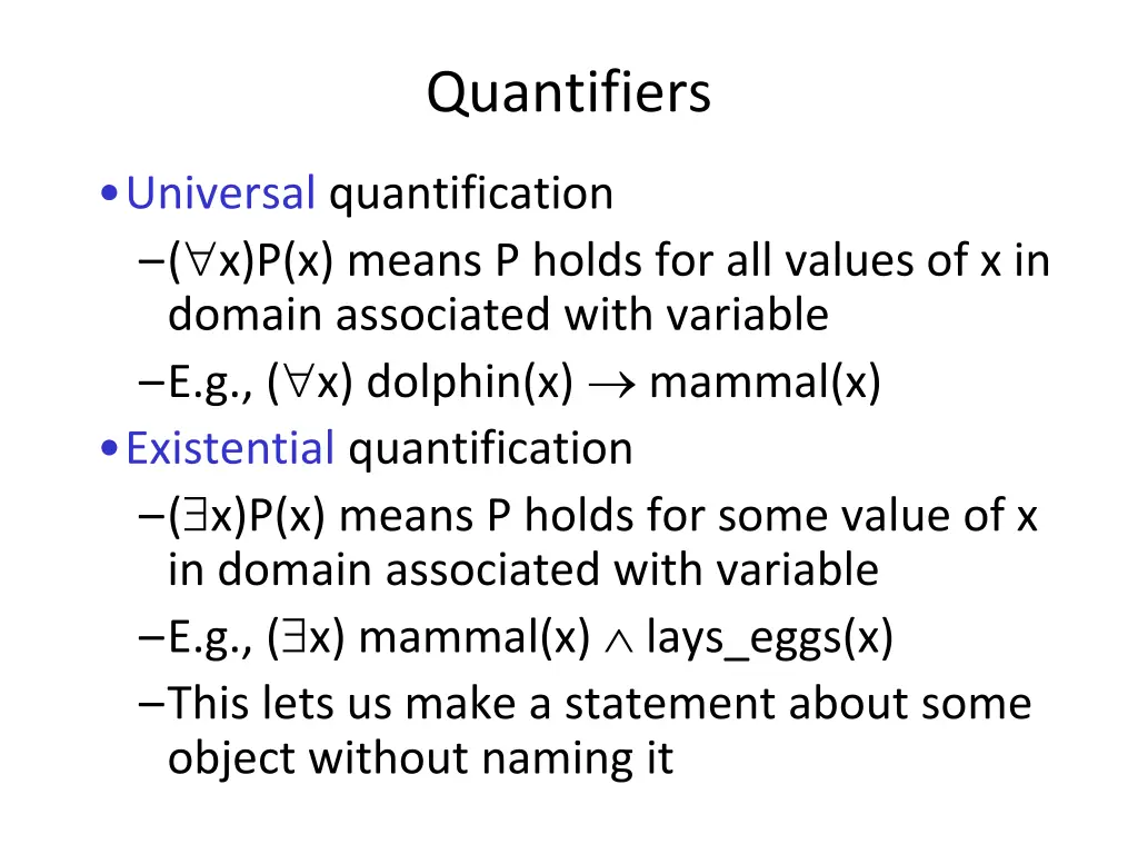 quantifiers