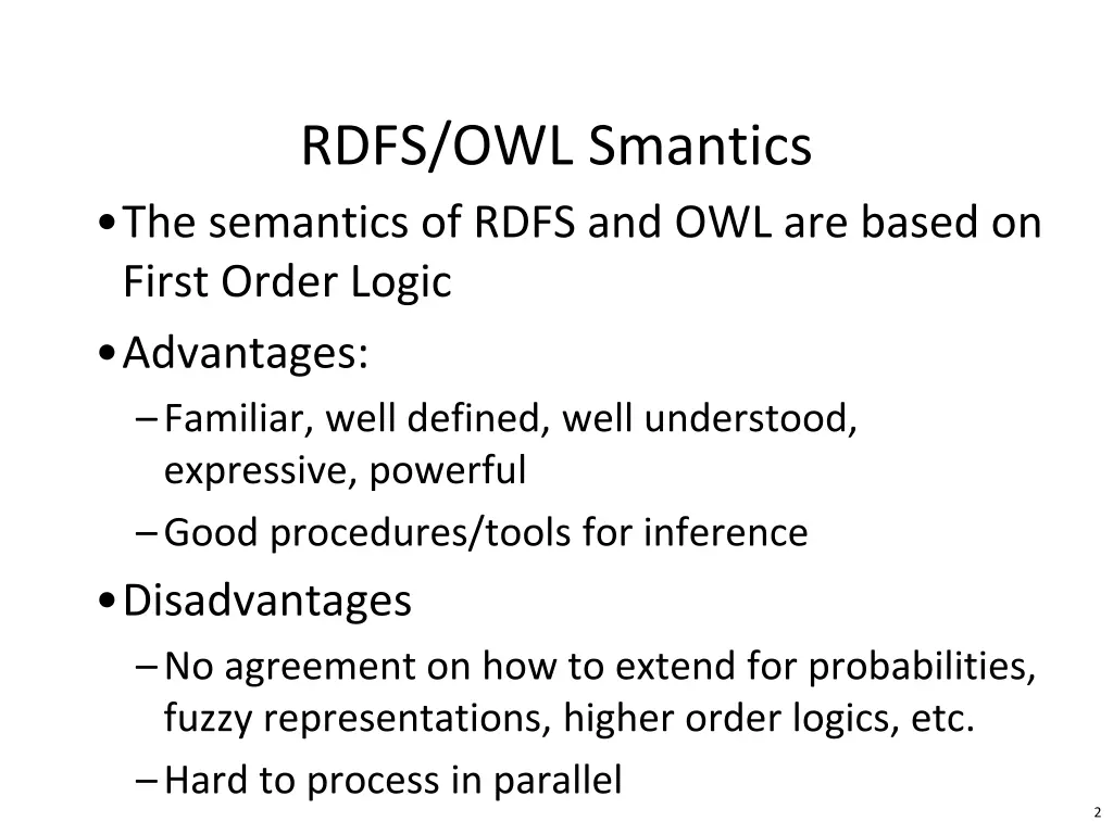 rdfs owl smantics the semantics of rdfs