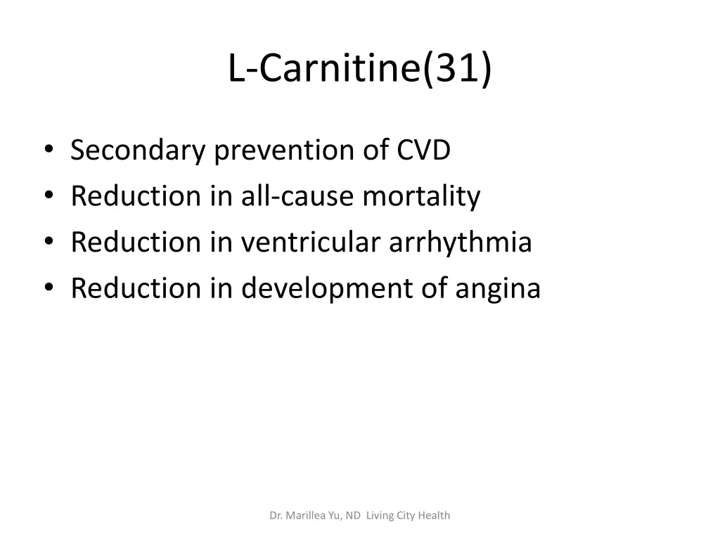 l carnitine 31