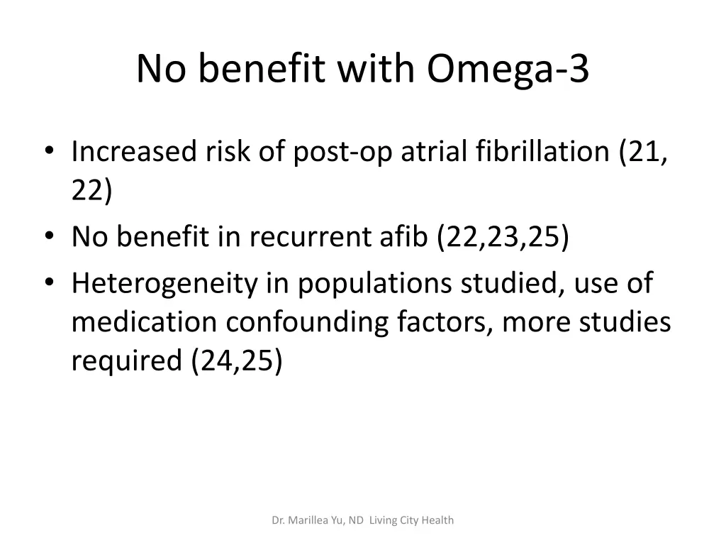 no benefit with omega 3
