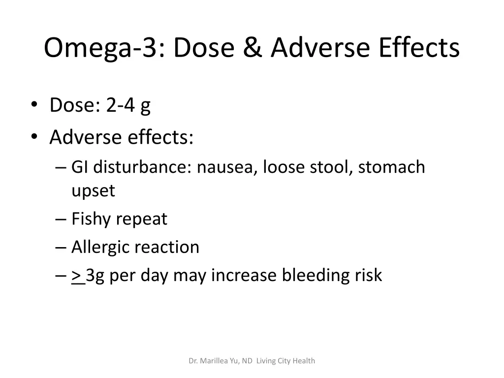 omega 3 dose adverse effects