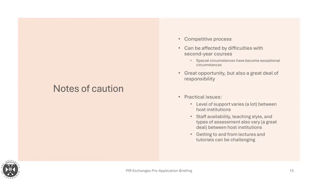 competitive process can be affected