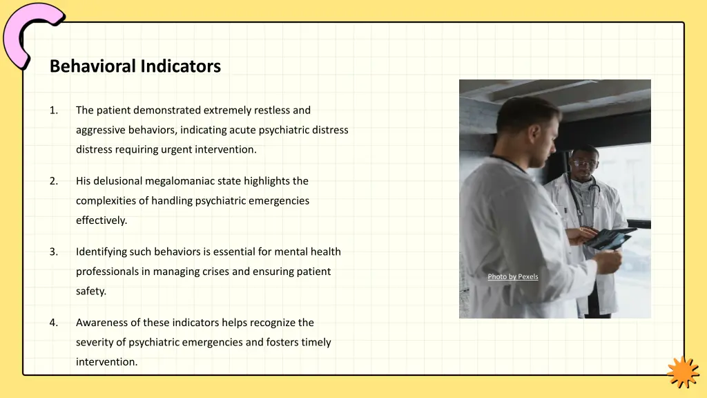 behavioral indicators