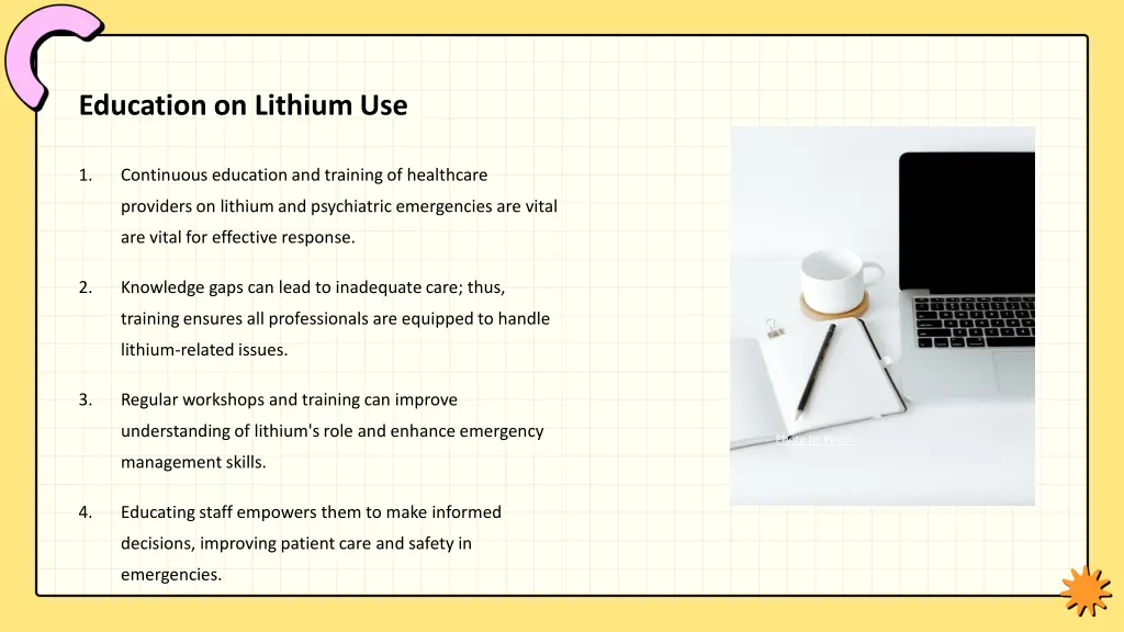 education on lithium use