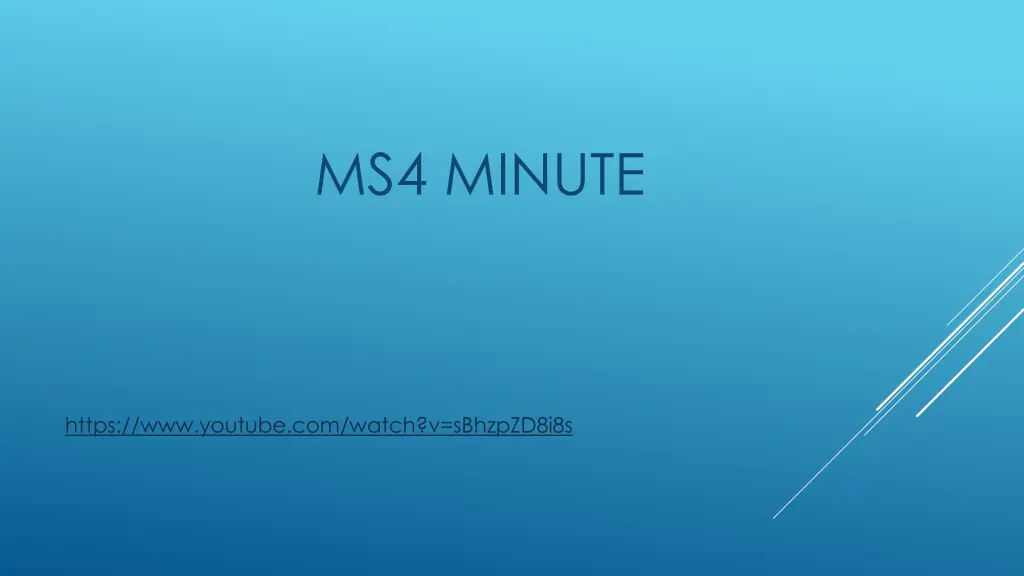 ms4 minute