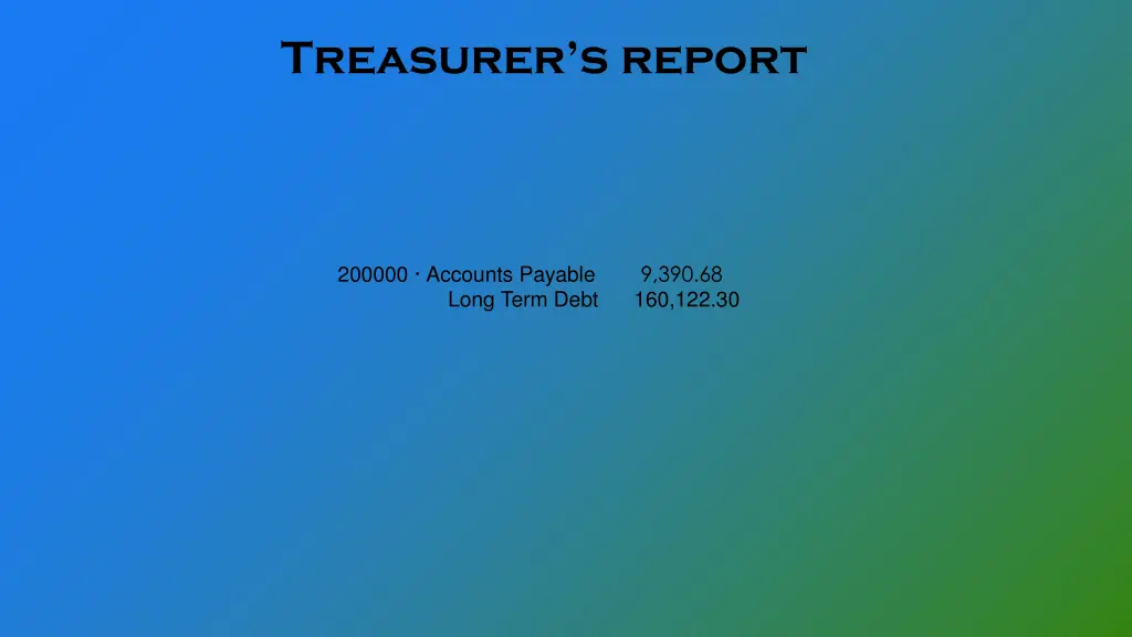 treasurer s report 1